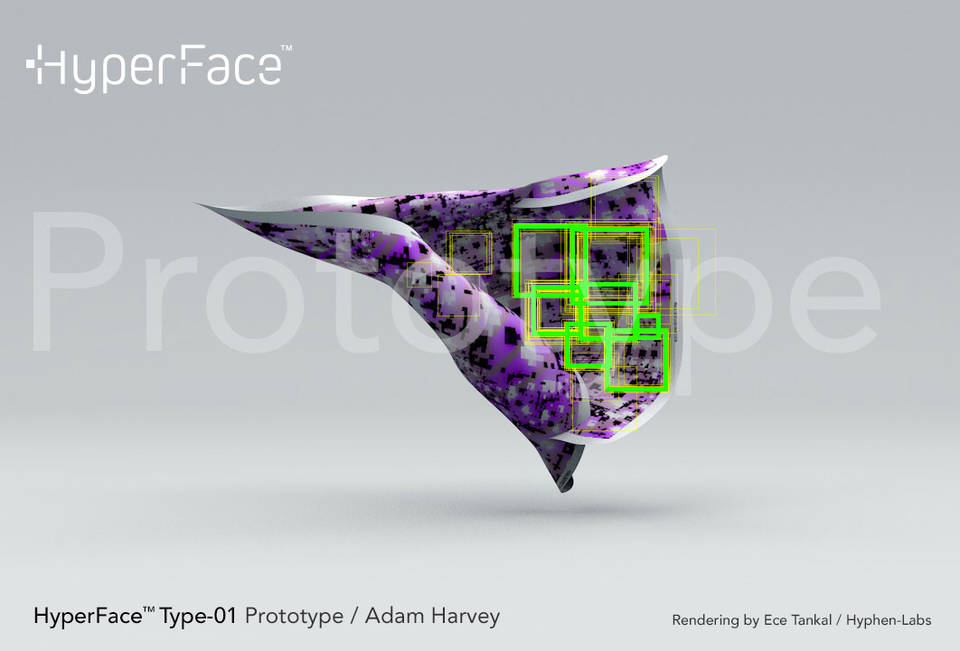 Prototype of anti surveillance scarf