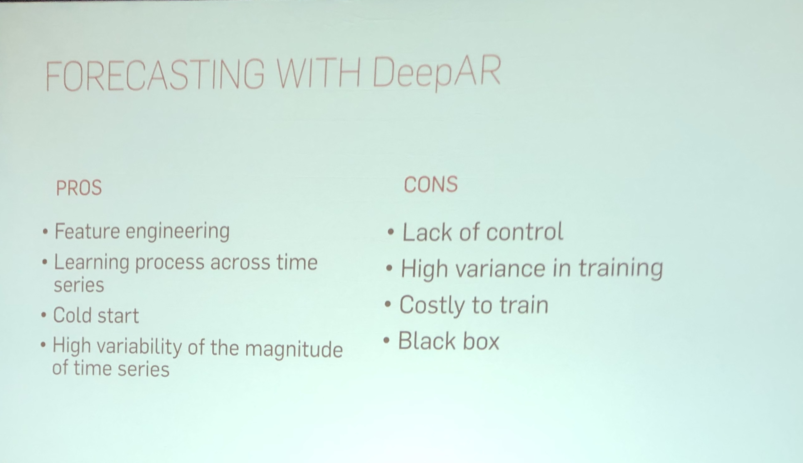 Forecasting with DeepAR