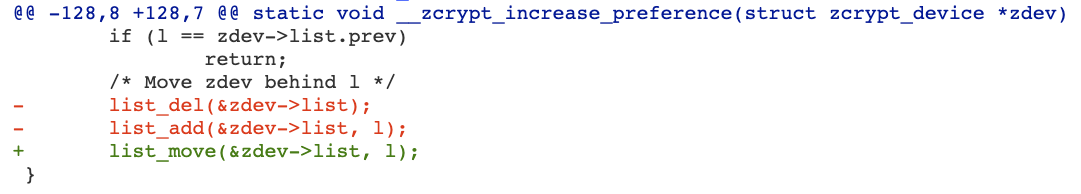 Linux clean up patch
